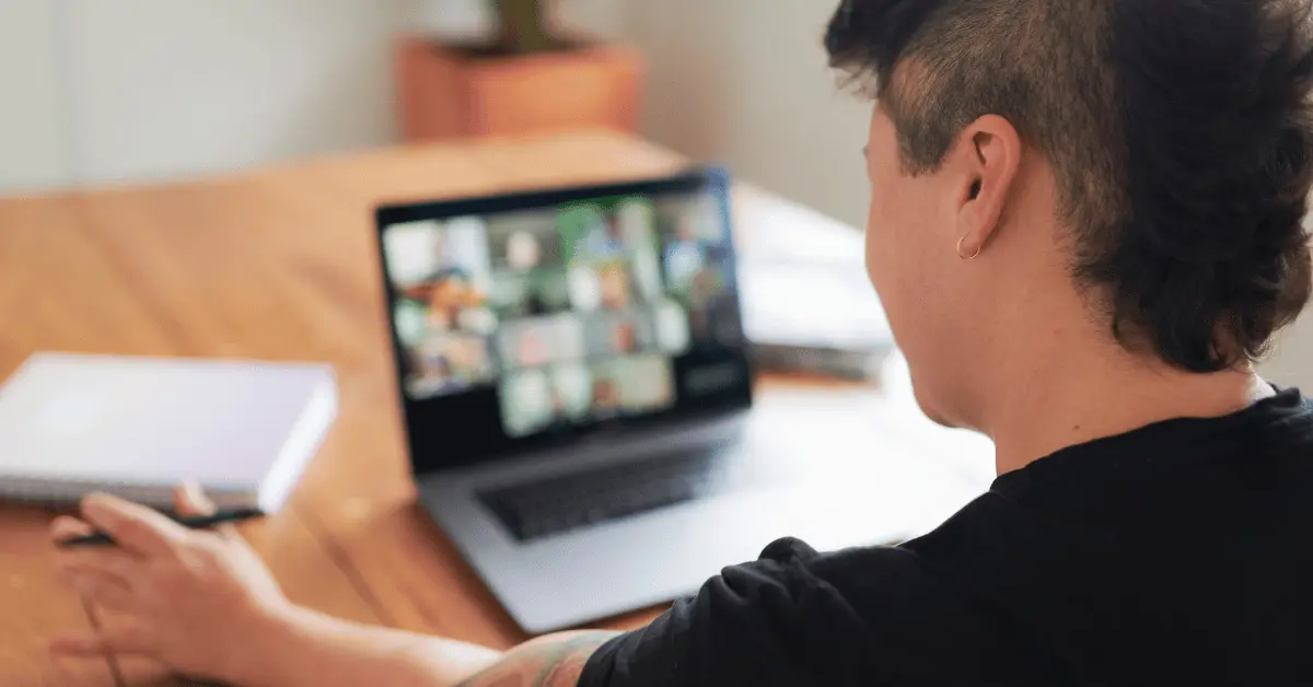 Student completing the online portion of blended CPR and First Aid training in San Diego